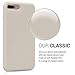 kwmobile Case Compatible with Apple iPhone 7 Plus/iPhone 8 Plus Case - TPU Silicone Phone Cover with Soft Finish - Cream