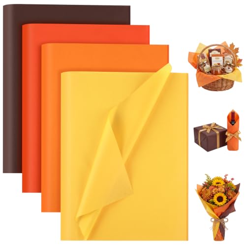 Image of woric 160 Sheets Fall Tissue Paper for Gift Bags 20 X 14 Inches