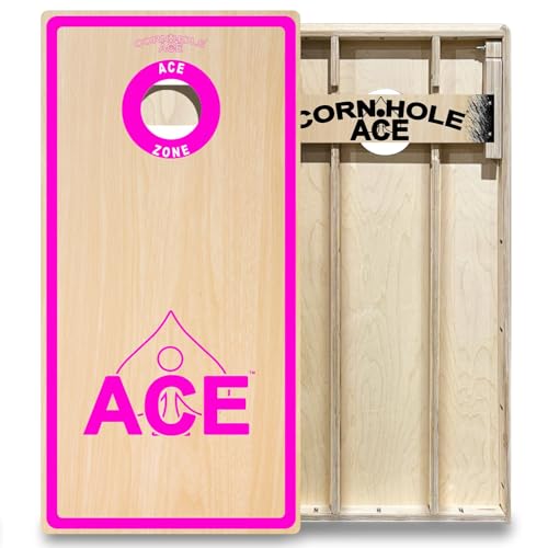 ACE Zone - Pink - Cornhole Board Set - Elite