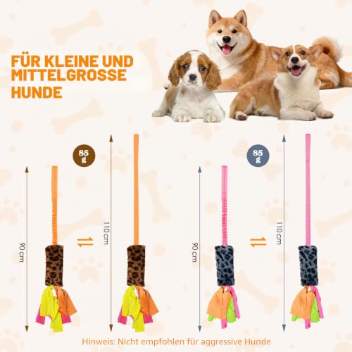 Bestwist Zerrspielzeug Hund, Training Interaktives Hundespielzeug für Kleine, Mittlere und Große Rassen, Plüsch Hundespielzeug Quietschend für Langeweile, Linderung von Angstzuständen