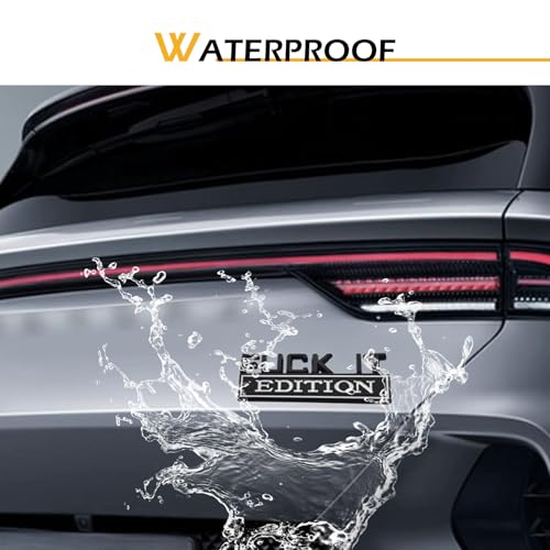 Image of Car Edition Emblem, 3D inchFUCK IT inch Car Badge Decal, Metal Fender Emblem Sticker, Auto Bumper Hood Trunk Door Decal, Automotive Exterior Decorative Accessories, for SUV, Sedan, Motorcycle (Black)