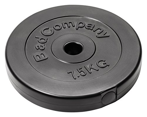 Bad Company Halterschijven 30/31 mm, kunststof, 30 kg, gewichtenset 4 x 7,5 kg, gewichten voor lange halter en korte halter - Afbeelding 4