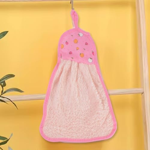 Image of Microfiber Wash Basin Hanging Hand Kitchen Towel - Convenient & Absorbent with Loop for Easy Hanging