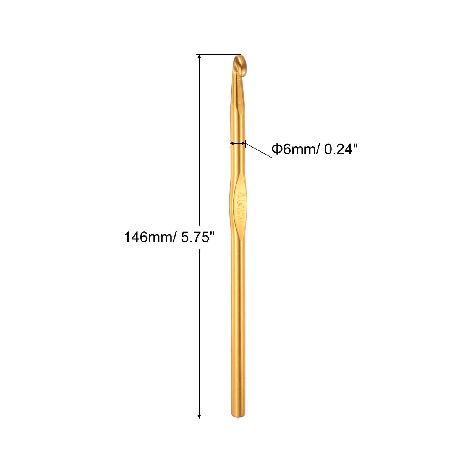 TOP-VIGOR 6Pcs 6mm Crochet Hook - Image 2