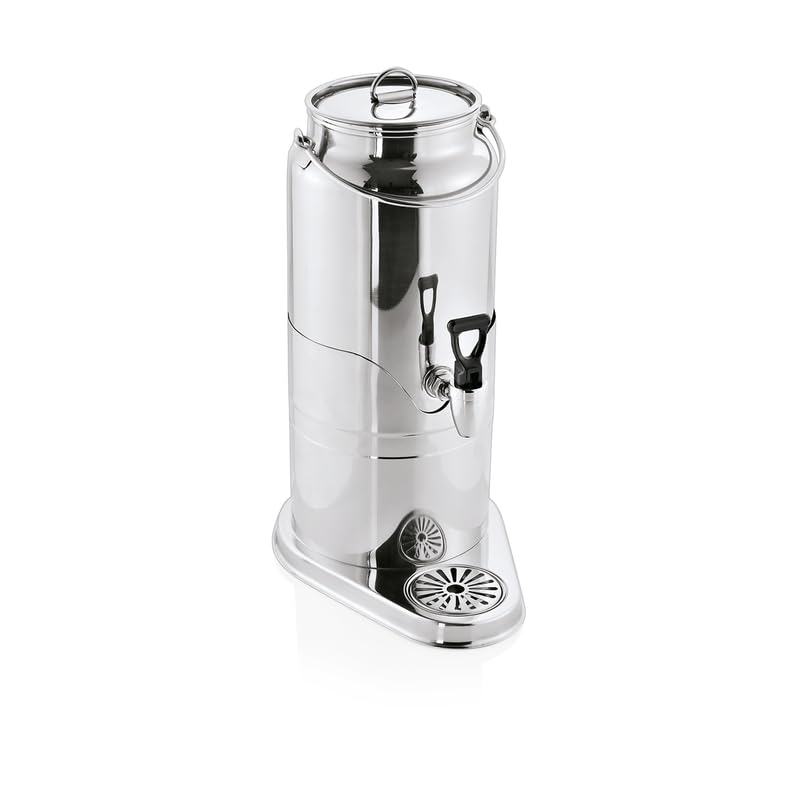 2x WAS Germany Milchdispenser 8 l Behälter Chromnickelstahl Milchspender