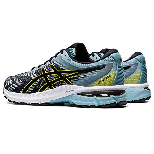 ASICS Herr Gt-2000 8 Road Running Shoe, Rökblå svart - 42.5 EU