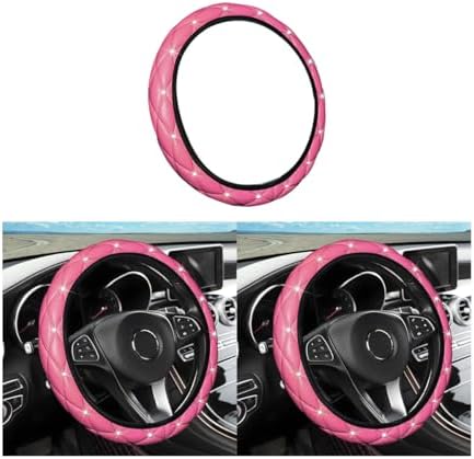 Coprivolante in pelle per donna Set di accessori per auto carini con