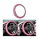 JNNJ Universal Auto Lenkradhülle, Glitzer Universal Auto Lenkradbezug, Lenkradbezug Aus Echtes Leder 37-38cm, Strass Leder Lenkradabdeckung Autoinnenraum(Rosa)