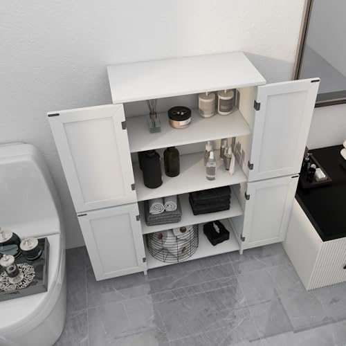 TaoHFE White Bathroom Storage Cabinet - 5% Off