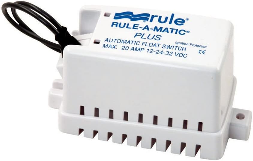 Rule Rule-A-Matic Plus Float Switch, Covered, Moisture Tight Seals