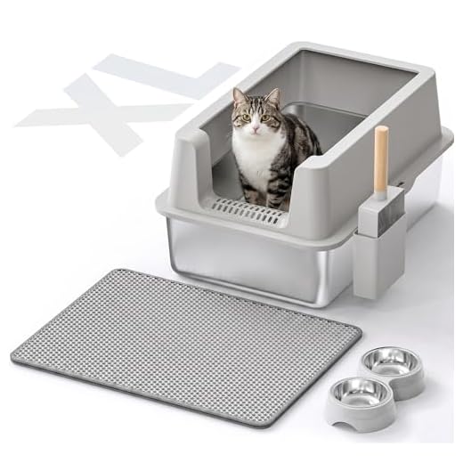 Enclosed Stainless Steel Cat Litter Box