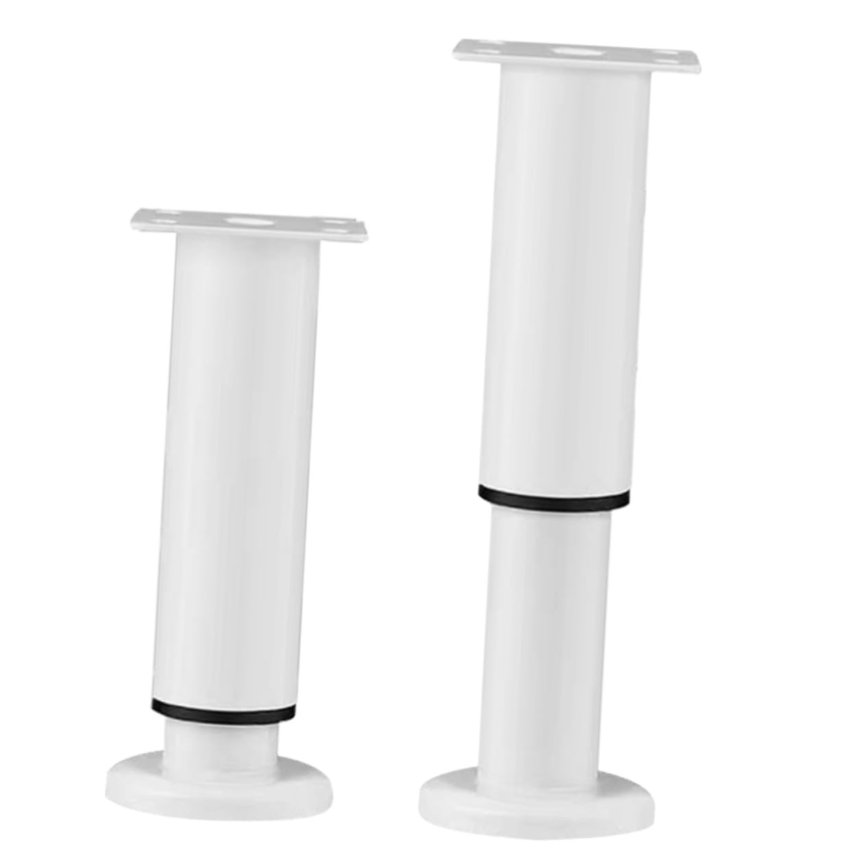 Pieds de meubles réglables blancs 18-30cm Outanaya par 2 pour canapé