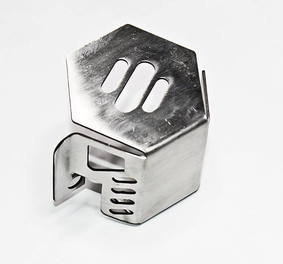 GadiBike Rear Brake Oil Container Guard Compatible with/for RE Himalayan/Meteor 350 & Classic 350 Be Reborn (Chrome)-image-34