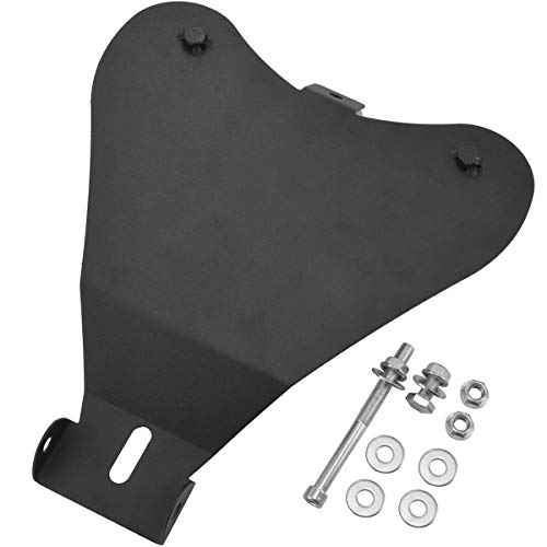 KATUR Moto Solo Seat Plaque de Base Plaque de Base Plaque de Base en Acier Robuste Noir Convient pour Harley Sporster 883 1200 Chopper Bobber (Plaque de Base...