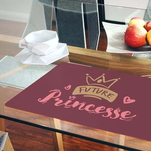 Napperons rouge enfant en liège grand format pour table propre