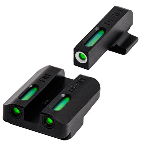 Image of TRUGLO TFX Handgun Sight | Durable Shock-Resistant Compact Brightly Glowing Tritium & Fiber-Optic Xtreme Day /Night Sight for Handguns