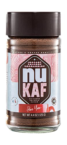 Gourmanity Nukaf By Gourmanity Instant Chicory Coffee Alternative With Cocoa, Brews Like Regular Coffee, Chicory Root Powder Great For Your Daily Drink, Rich In Prebiotics, Kosher cover