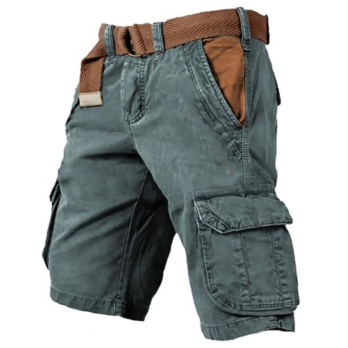Shorts et Bermudas Habillés Homme en Coton avec 6 Poches de Travail