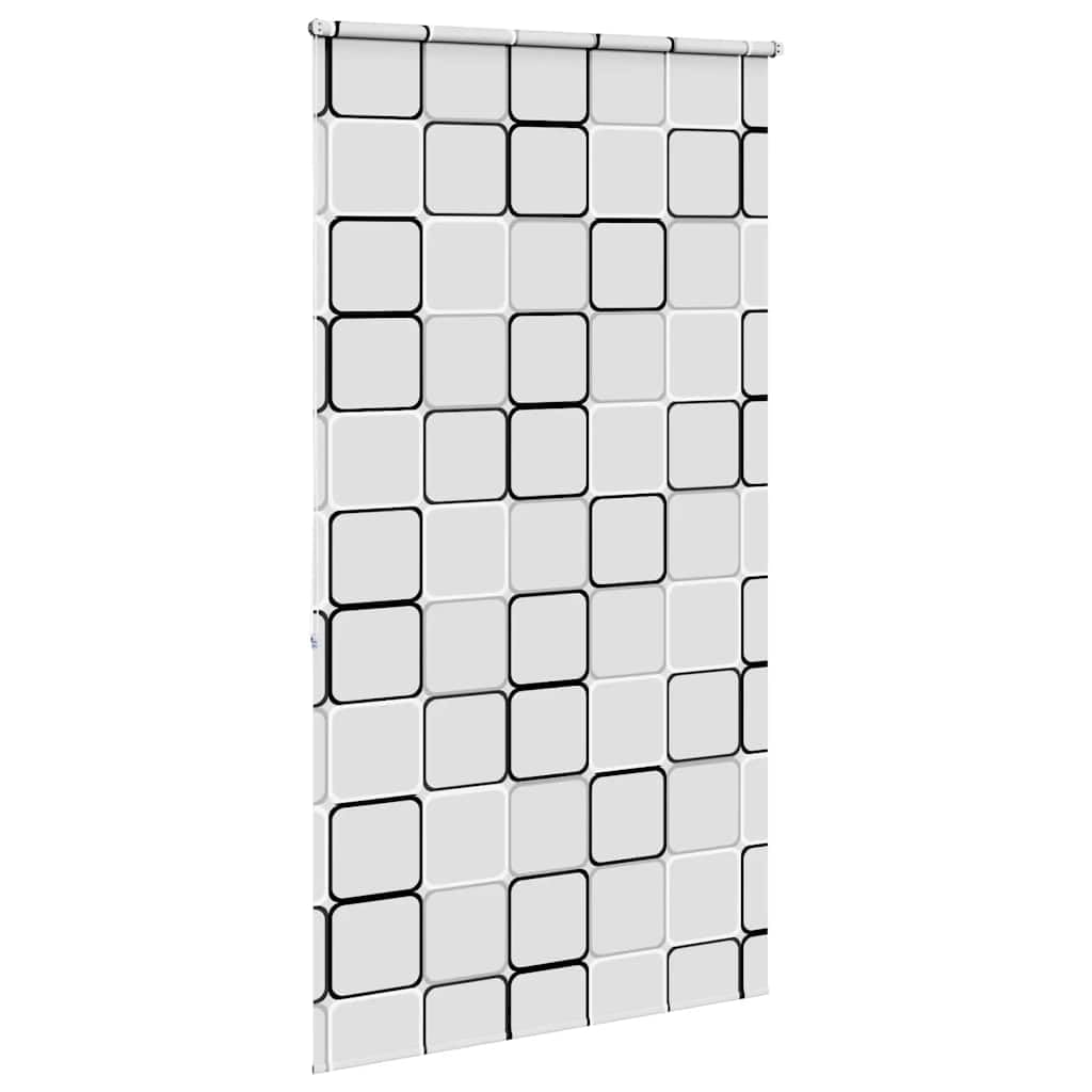 Tenda a rullo per doccia, 130 x 240 cm, in tessuto PEVA impermeabile, larghezza 126 cm, con guida in alluminio, montaggio versatile senza forature, regolabile, salvaspazio, ideale come protezione da