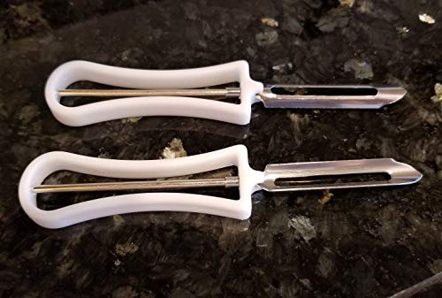 Handy Housewares 2 Piece Swivel Vegetable Peeler Set - Ideal for Apples, Carrots, Potatoes (1 Set)