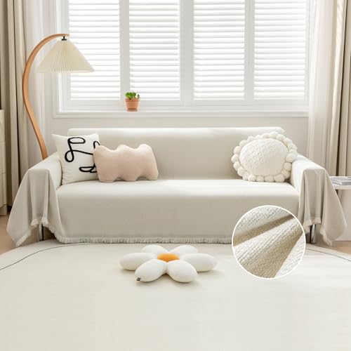 TAOTAOGO Funda para sofá de 2 y 3 plazas, funda de felpilla lavab...
