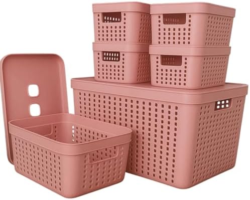 Kit 6 Caixas Organizadoras com Tampa 2L 4,5L 17L Plástico Resiste...