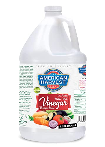 American Harvest Distilled White Vinegar 1 Gallon (3.78L) | Gluten Free | Multi-Purpose for Cooking Pickling Cleaning & Household Use