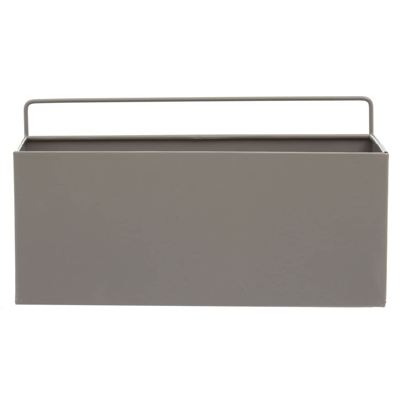 Premier Housewares Design Small Plant Box, Minimalist Garden Planter Box, Robust Iron Constructed Garden Box For Planting Grey