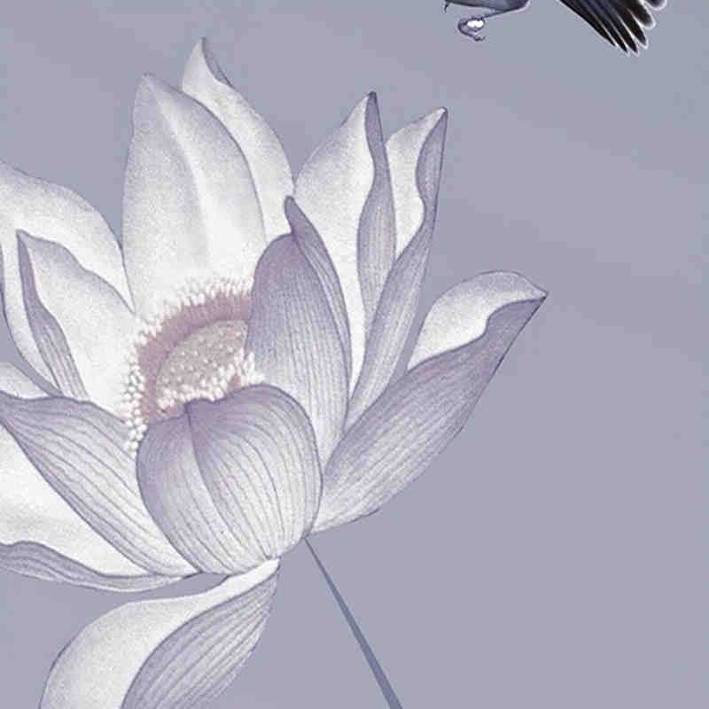 張志中　蓮　水墨画　花　絵画　中国　アート　めくり　大きい 張志中 蓮 水墨画 花 絵画 中国 アート めくり 大きい - メルカリ