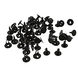 Fit Lochgröße: ca. 6.3mm Gazechimp 30pcs Nylon Push-Typ Niet Stoßstange Kotflügel Clips Für Ford Fiesta Fokus Mondeo Schwarz