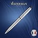 Waterman Expert Ballpoint Pen, Stainless Steel with Chrome Trim, Medium Nib with Blue Ink Cartridge, Gift Box