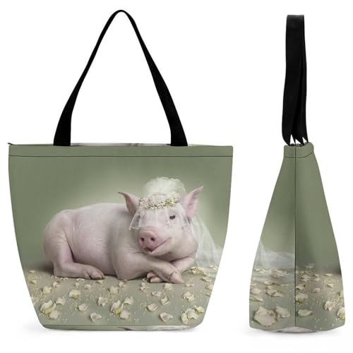 Sac à main pour femme bandoulière cabas shopping voyage Pig Bride