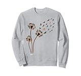 Dachshund Flower Fly Dandelion Funny Cute Dog Lover Sweatshirt