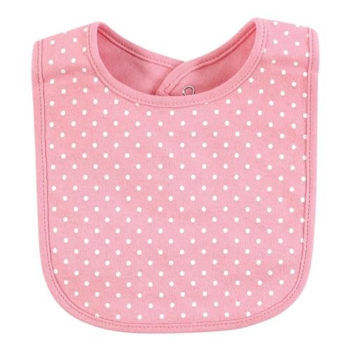 Image of Hudson Baby Infant Girl Cotton Bibs, Sassy Cheetah, One Size