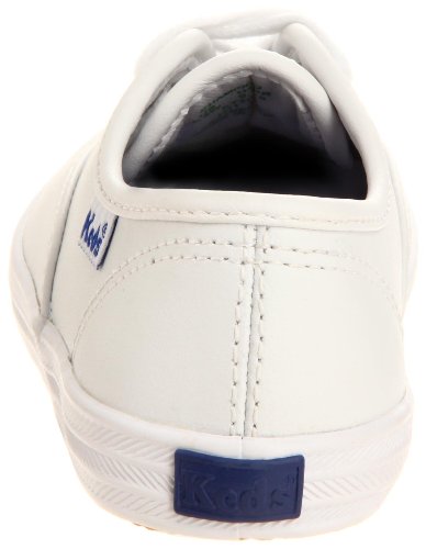 Keds unisex child Original Champion Cvo Sneaker, White Leather, 12.5 Wide Little Kid US