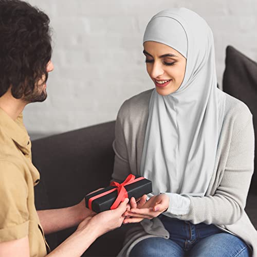 Handepo Instant Hijab Jersey Hijab for Women Muslim Head Scarf Lightweight Long Soft Hijab Shawl Stretch Scarf Wrap