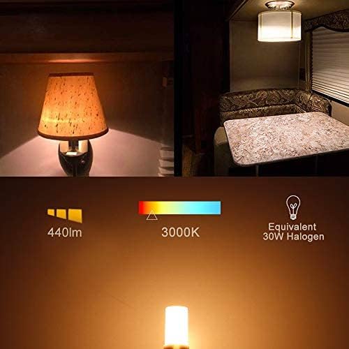 Cheopha 1142 1004 1076 LED Bulb Warm White Replacement BA15D 3W 10-30VDC for RV Camper Trailer Motorhome Marine Navigation Boat Anchor Stern Lights 2 Contacts Bayonet Base Pack of 3