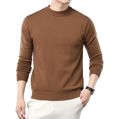 Pull à col roulé thermique en maille épaisse de qualité