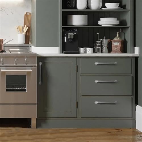 Poignée de meuble en alliage d'aluminium gris étoilé quincaillerie premium de cuisine - 6