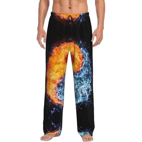 Pantalon de pyjama homme Yin Yang avec poches pour cocooning