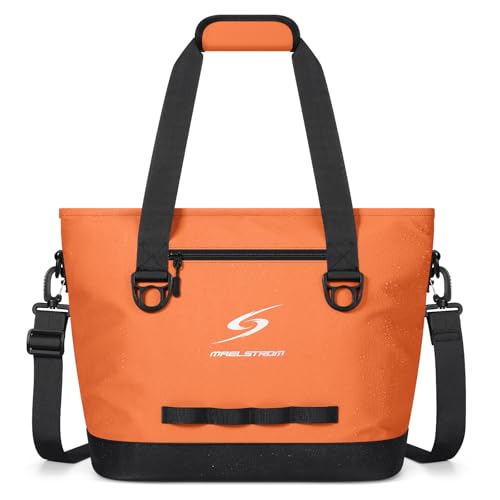 Image of Maelstrom 30 Can Insulated Cooler Bag, Leakproof Soft Ice Chest | Tote Style,16h Cold, Lightweight,Collapsible,Peva Liner,Waterproof,Gear Loop,Multi-Pockets,For Shopping,Beach,Picnic