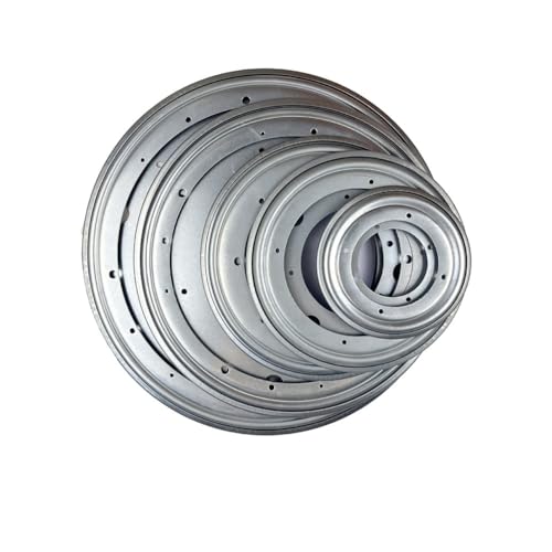 LatoYard Lazy Susan Plateau tournant à roulement rotatif pour cuisine et décoration de gâteaux Argenté 35 cm