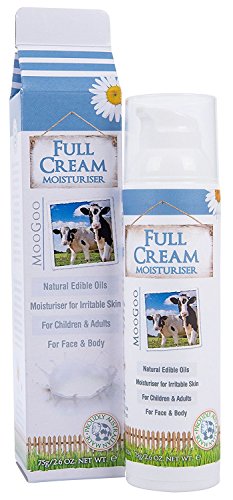 MooGoo Skin Care - Full Cream Moisturizer - A creamy, hydrating face and body moisturizer designed to replenish and revitalize dry skin with healthy and natural ingredients - 2.6 oz