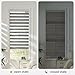 Joydeco Cordless Zebra Blinds for Windows, Dual Layer Free-Stop Zebra Shades Privacy Light Control for Day and Night, Light Filtering Sheer Blinds for Indoor Windows (Grey, 34