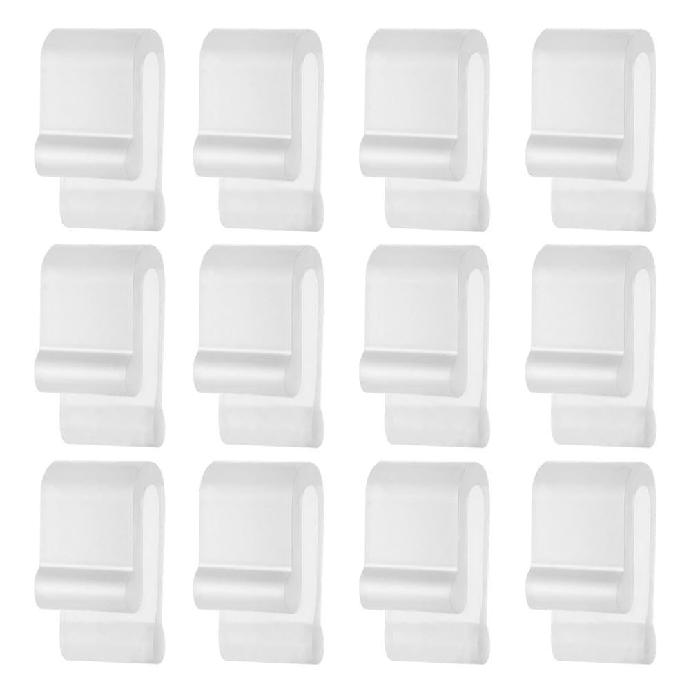 CTRLZS Flexible Silicone Dutch Oven Lifter Clips 12pcs, Cookware Pot Lid Protectors Bumpers Accessories White