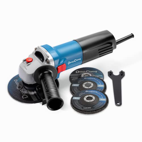 Dongcheng 4-1/2 Inch Angle Grinder, 710W 6Amp, 11800Rpm Electric Grinder With 2 Grinding Wheel, 2 Flap Disc And Auxiliary Handle, For Cutting/Grinding/Polishing, Model# Dsm02-115 #TOP13