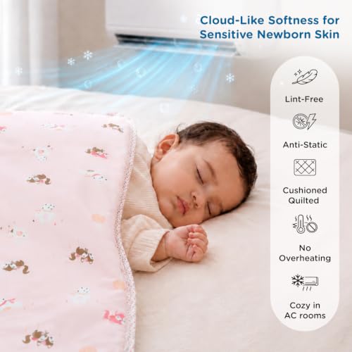 Image of Mee Mee 3-in-1 Baby Wrapper & Carry Nest for Newborns | Soft Breathable Cotton Swaddle with Hood and Cushion | Adjustable Tie-Up Design | Lightweight, Cozy & Easy to Carry (0-6 Months) (Pink)