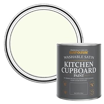 Rust-Oleum Light Green Scrubbable Kitchen Cupboard Paint in Satin Finish - Apple Blossom 750ml