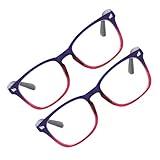 ifundom 2 Stück Blaulichtfilterbrillen Retro Metallrahmen Unisex Bildschirmbrillen für Damen und Herren Leicht und Komfortabel gegen Augenermüdung bei Computer Gaming und Lesen
