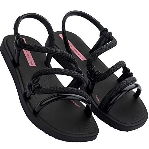 Ipanema Sempre Nova Sandália, Solar, Infantil, Feminino, 30, Modelo: 26984, Cor: PRETO/PRETO